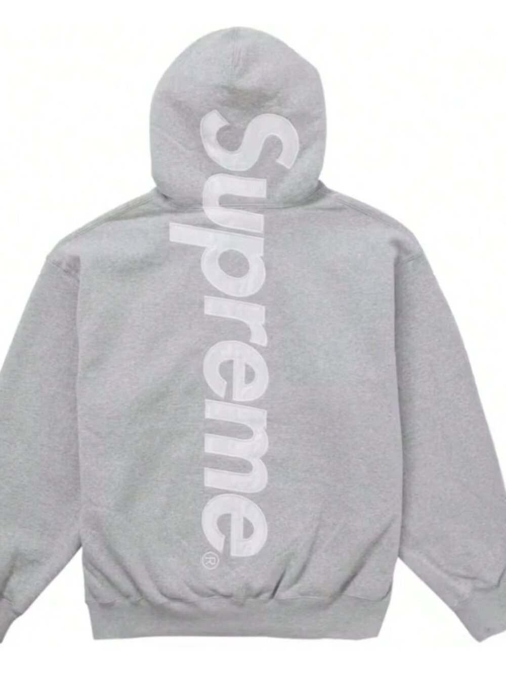 Supreme Black Hoodie with Vertical Logo